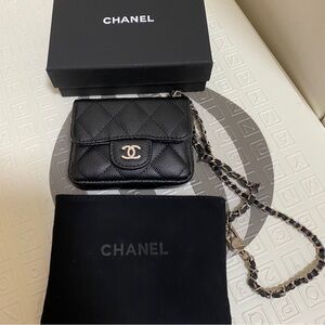Chanel Black Quilted Mini Bag